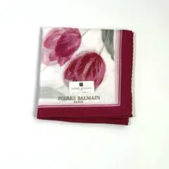PIERRE BALMAIN ハンカチ チューリップ柄　ピンク