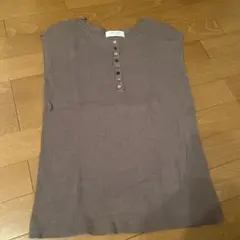 OPAQUE.CLIP ノースリーブトップス 38/M グレー