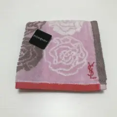 YSL バラ模様 ハンカチ