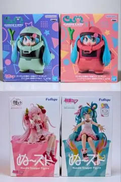 初音ミク プライズフィギュア 4種セット まとめ売り - メルカリ