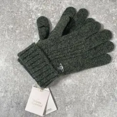 新品　ヴィヴィアンウエストウッド　手袋　グローブ　ウール　オーブ　グリーン