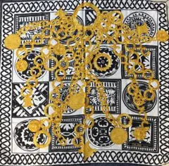 CELINE シルクスカーフ チェーンデザイン