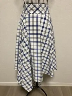 FENNEL / チェック柄アシンメトリースカート