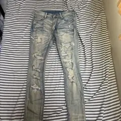 mnml スキニーデニム ダメージ加工 30インチ - メルカリ