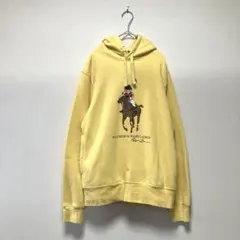 Polo Ralph Lauren ポロベア　黄色 パーカー 乗馬　男女兼用