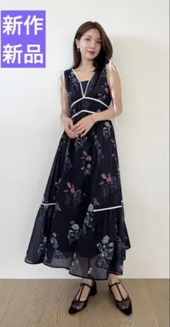 新作新品タグ付き　スナイデル♡ フラワードロストディティールワンピース