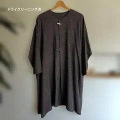 ​【ヨーガンレール】ウール混 着丈96cm とろみワンピース チュニック
