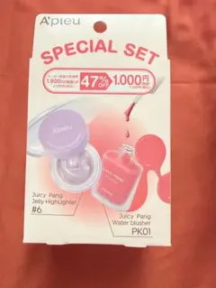 新品未開封　Apieu Juicy Pang チーク＆ハイライター２個セットのサムネイル