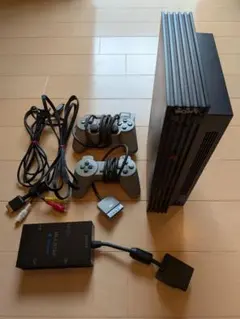 【ジャンク品】PS2本体SCPH-39000 マルチタップ コントローラーセット