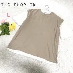 ♡ザ ショップ ティーケー【L】レイヤード風半袖カットソー 半袖Tシャツ 無地のサムネイル