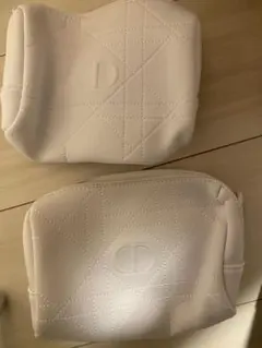 Dior ポーチ ホワイト 2個セット