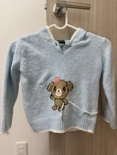 pom ponette 水色 セーター S