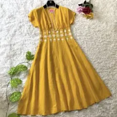 新品同様✨ケイトスペード メインライン デイジーエンブロイダード リネンドレス