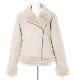 INGNI フェイクレザームートンライダース