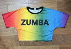 ZUMBA トップス　メッシュ　レインボー　XS