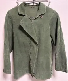 オリーブグリーン コーデュロイジャケット