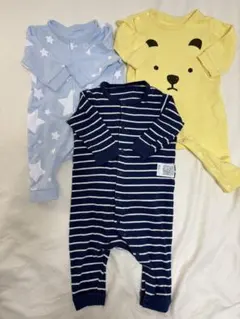 ロンパース3点セット　70 ベルメゾン　ユニクロ