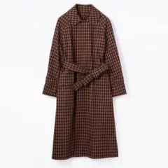 【新品未使用】CABaN チェックロングコート