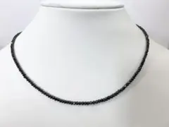 ラストプライス❣️k18WGブラックダイアネックレス30ct ワイヤー交換 