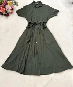 LACOSTE ロングポロワンピース