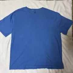 JERZEES 無地Tシャツ ブルー 半袖 シンプル 古着 フェード 00's