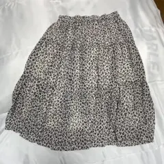 ヒョウ柄スカート GLOBAL WORK XXLサイズ