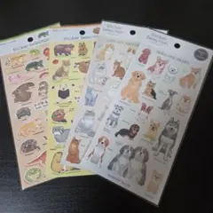 動物ステッカー&シール４枚セット