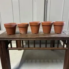 素焼き 盆栽鉢 5個セット 植木鉢