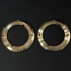 り*り様 FOSTEX P208 アダプターリング 2個セット、チタン製で未使用