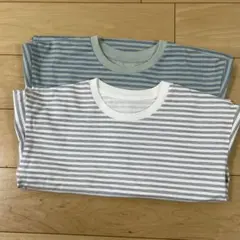 UNIQLO AIRism ストライプTシャツ 90cm 2枚