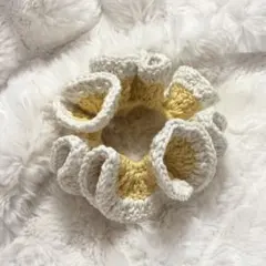 編み物 シュシュ ハンドメイド かぎ針編み