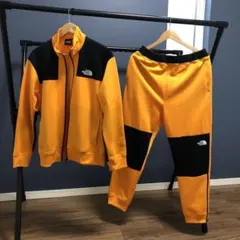 THE NORTH FACE ジャージ上下セット オレンジ/黒