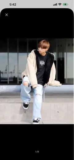 G.O.C ワイドデニムパンツ ダメージデニム サイズM お値下げ不可