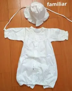 familiar ツーウェイベビードレス＆帽子セット