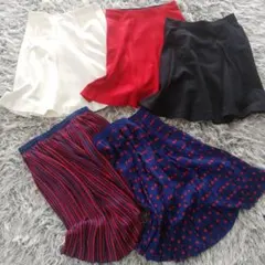 ５枚セット　ユニクロ　Sサイズ　フレア&プリーツスカート