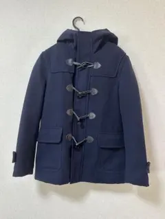 美品　beams Heart ネイビー ダッフルコート フード付き