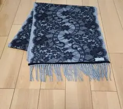 solstiss PARIS レース&カシミア　100%　ストール　マフラー