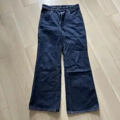 UNIQLO ワイドフィットジーンズ 29インチ 濃紺 バギー デニム