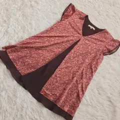 EPOCA エポカ（L）半袖 チュニック レイヤード風 フレンチスリーブ