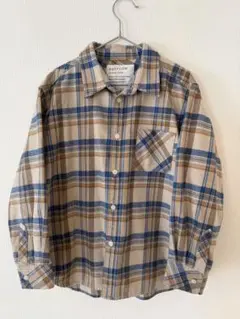 BAYFLOW キッズ チェック柄 長袖シャツ 130