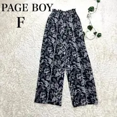 黒 ワイドパンツ