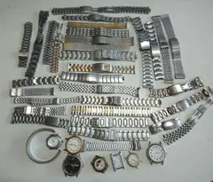 腕時計 ジャンク品 腕時計バンド その他 腕時計部品取り まとめ売り