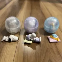 スヌーピー　ガチャ　PEANUTSすやすやおやすみマスコット