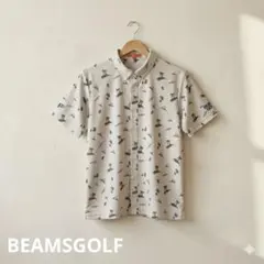 BEAMSGOLF　ORANGELABEL/GOLFプリントポロシャツ Mのサムネイル