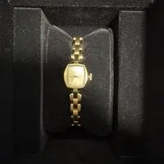 【美品】BULOVA レディース 腕時計 ゴールドカラー 箱付きのサムネイル