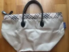 BURBERRY BLUE LABEL トートバッグ ベージュ チェック