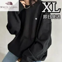 新品　ノースフェイス　ルーズフィット スウェット XL 韓国 ロンT　黒