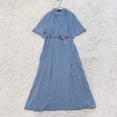 コルコバード カシュクール ラップドレス マキシワンピース ブラウン M