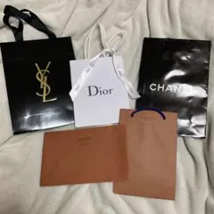 シャネル・Dior・LV・YSL ショップ袋セット