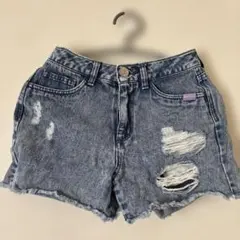 PINKLATTE ダメージショートパンツ